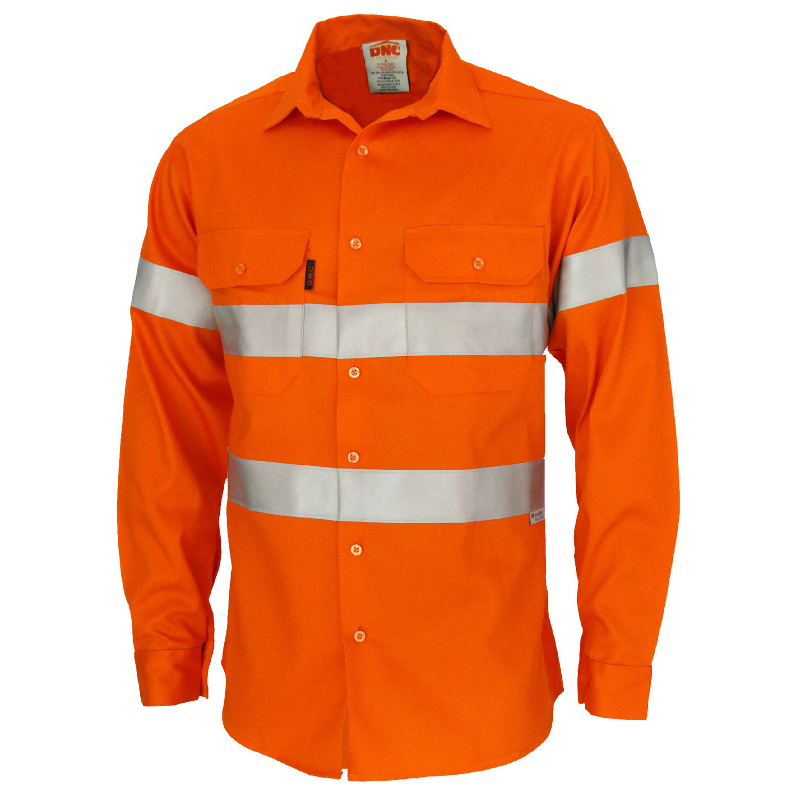 Patron Saint Flame Retardant ARC Rated Taped Shirt with 3M F/R Tape - L/S Orange Patron Saint Flame Retardant ARC Rated Taped Shirt with 3M F/R Tape - L/S Orange