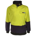 HiVis 1/2 Zip FR & HRC2 Jumper Yellow/Navy