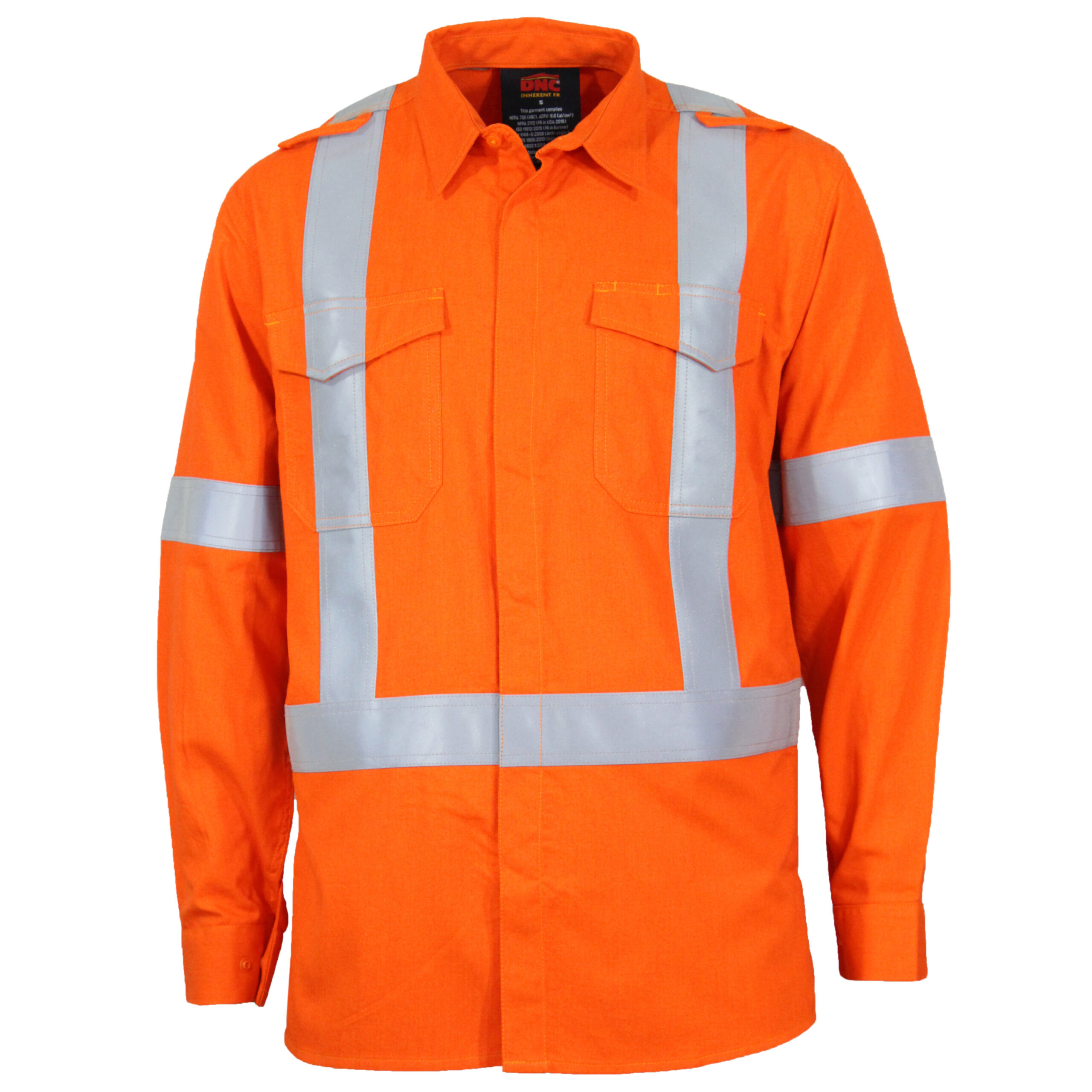 INHERENT FR XBACK PPE1 D/N SHIRT Orange
