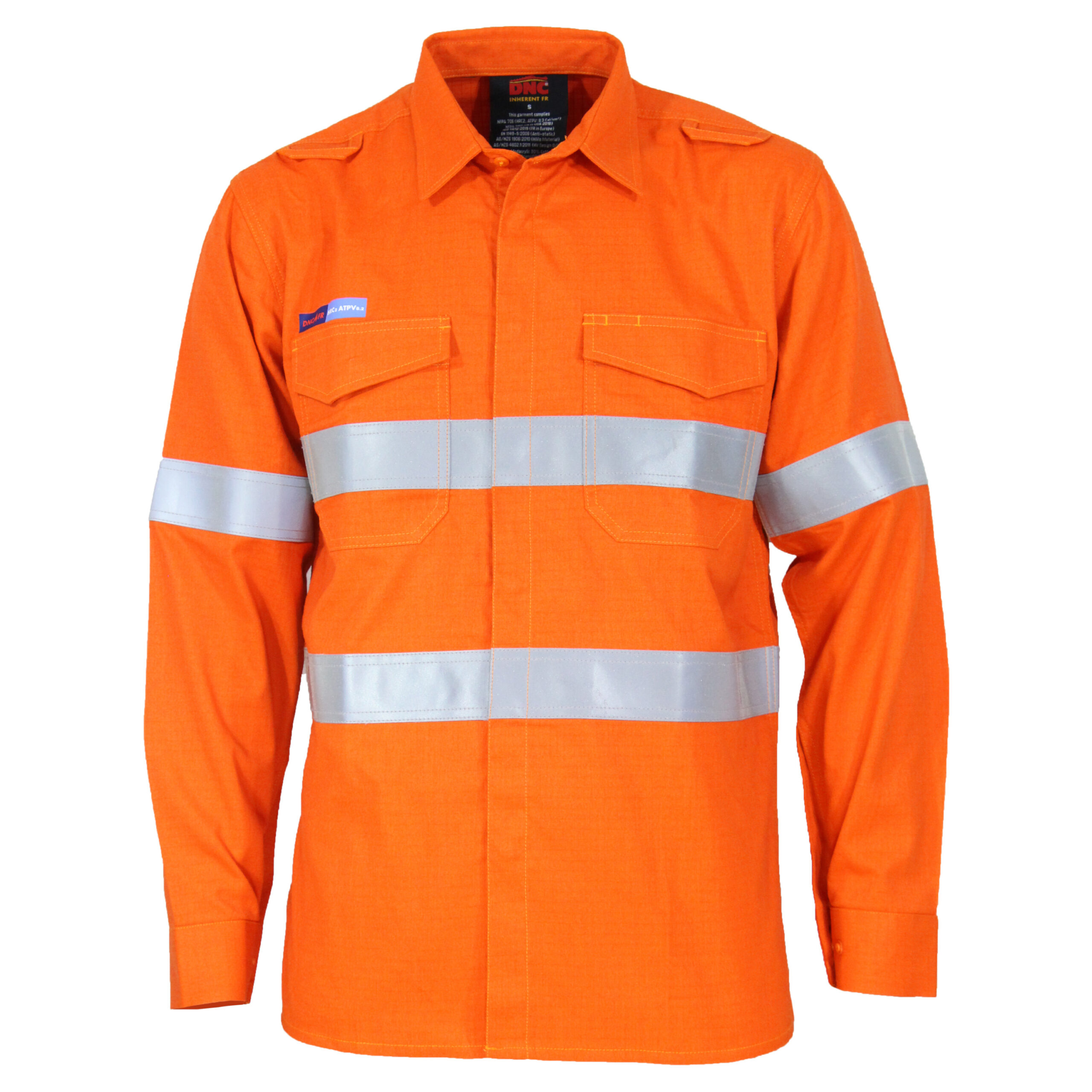 INHERENT FR PPE2 M/W D/N SHIRT Orange