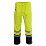 HiVis FR & HRC2 D/N Rain Pants Yellow/Navy
