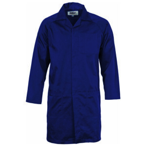Polyester cotton dust coat (Lab Coat) Navy