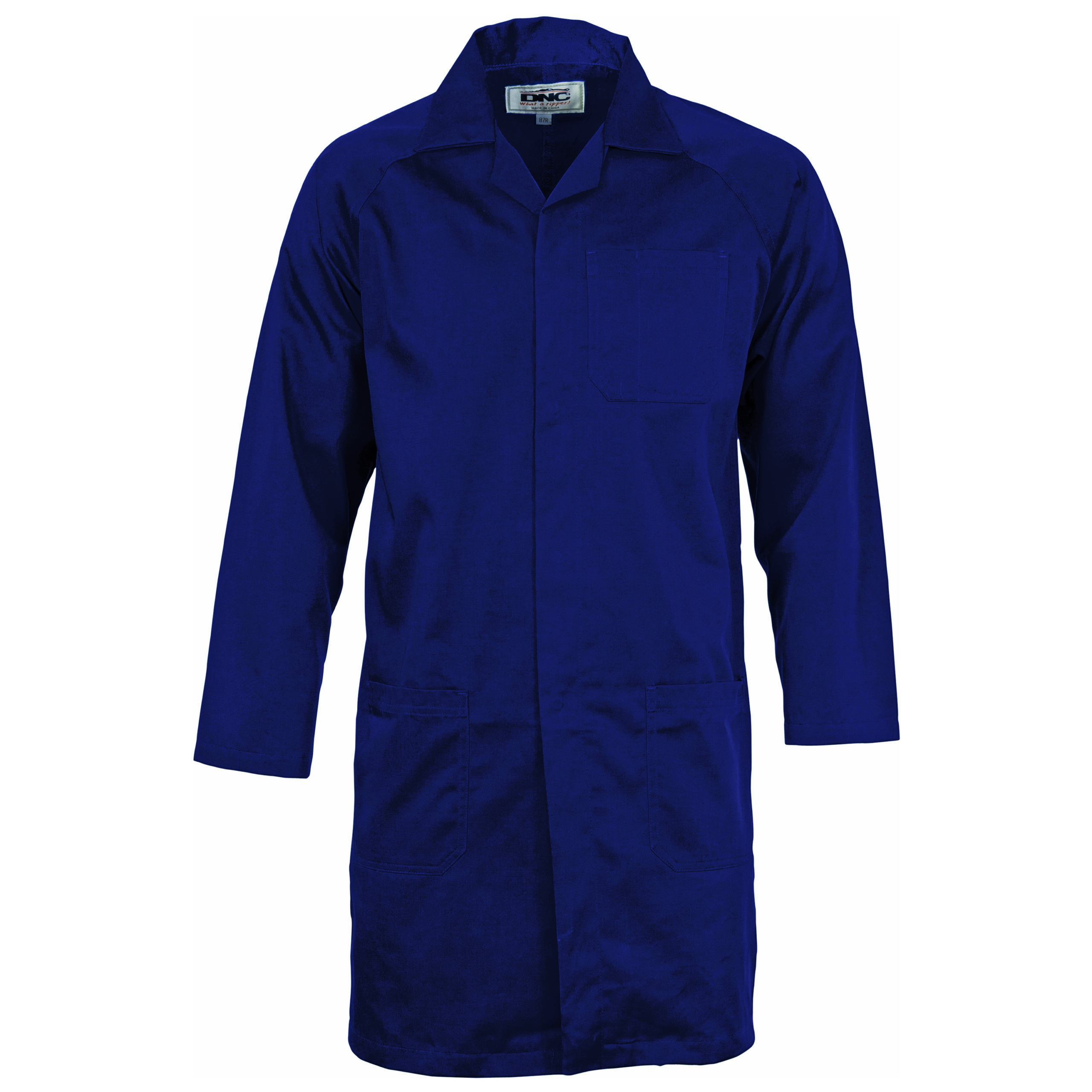 Polyester cotton dust coat (Lab Coat) Navy