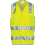 Day/Night Safety Vest with Hoop & Shoulder Generic R/Tape Yellow