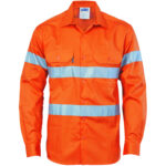 HIVIS D/N DRILL SHIRT Orange
