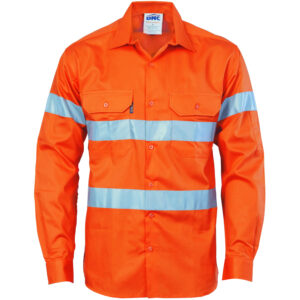 HIVIS D/N DRILL SHIRT Orange