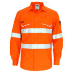 RipStop Cotton Cool Shirt with CSR Reflective Tape, L/S Orange