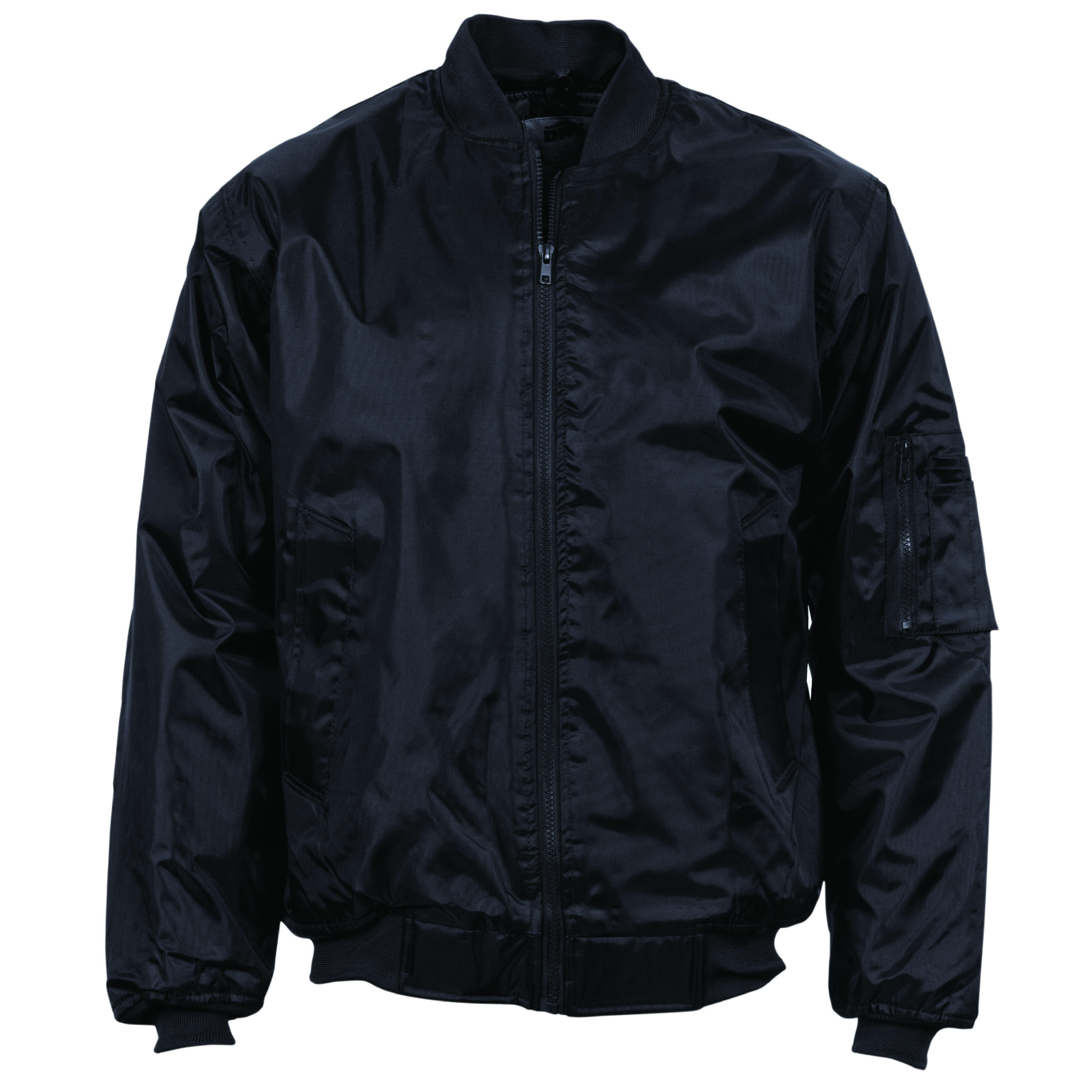 Flying Jacket - Plastic Zips Black Flying Jacket - Plastic Zips Black