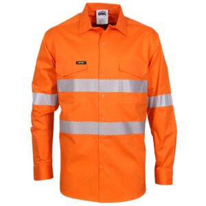 HiVis Segment Taped Coolight Shirt Orange
