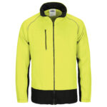 HIVIS 2 TONE FULL ZIP FLEECY SWEAT SHIRT WITH TWO SIDE ZIPPED POCKETS Yellow/Navy