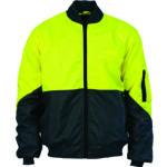 HIVIS 2 TONE DAY BOMBER JACKET Yellow/Navy