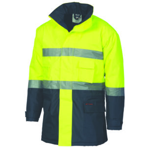 HiVis D/N two tone parka Yellow/Navy