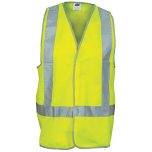 Day/Night Safety Vests with H-pattern Yellow