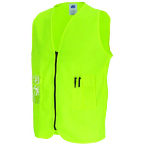 Daytime Side Panel Safety Vests Yellow