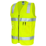 Day/Night Cotton Safety Vests Yellow