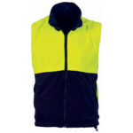 HiVis Two Tone Reversible Vest Yellow/Navy