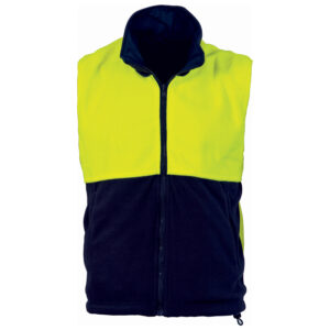 HiVis Two Tone Reversible Vest Yellow/Navy