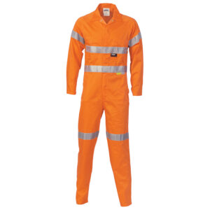 HiVis Cotton Coverall with
3M R/Tape Orange