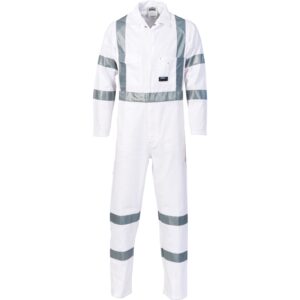 RTA Night Worker Coverall with CSR R/Tape White