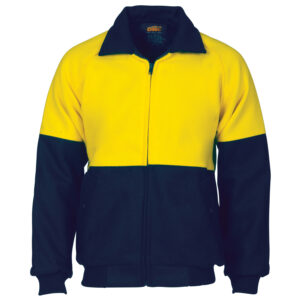 HiVis Two Tone Bluey bomber jacket Yellow/Navy