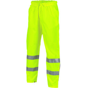 HiVis D/N Breathable Rain Pants with 3M R/Tape Yellow
