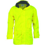 HiVis Breathable Rain Jacket Yellow