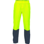 HiVis Two Tone Light weight Rain pants Yellow/Navy