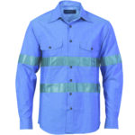 Cotton Chambray Shirt with Generic R/Tape - Long sleeve Chambray