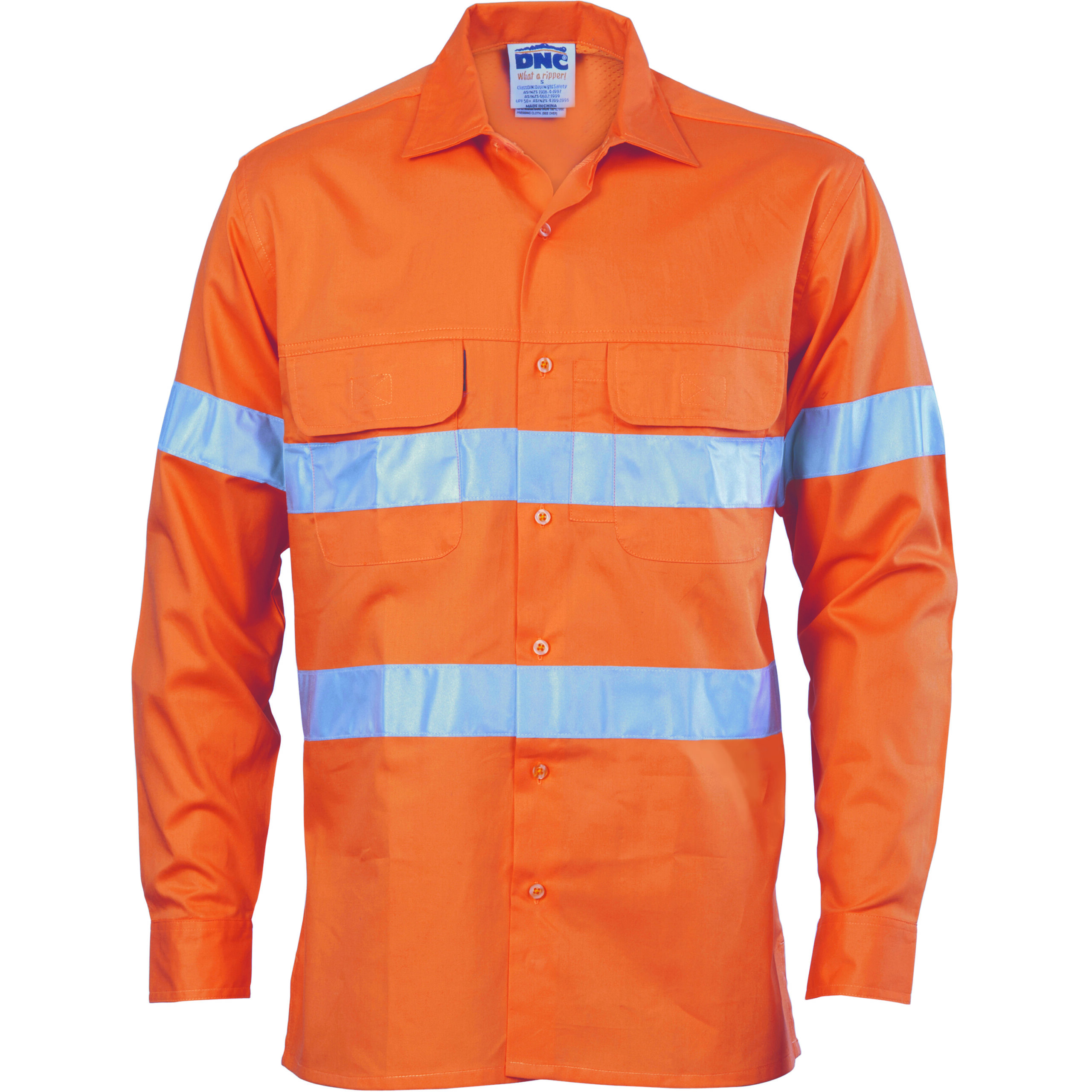 HiVis 3 Way Cool-Breeze Cotton Shirt with 3M
R/Tape - Long sleeve Orange HiVis 3 Way Cool-Breeze Cotton Shirt with 3M
R/Tape - Long sleeve Orange