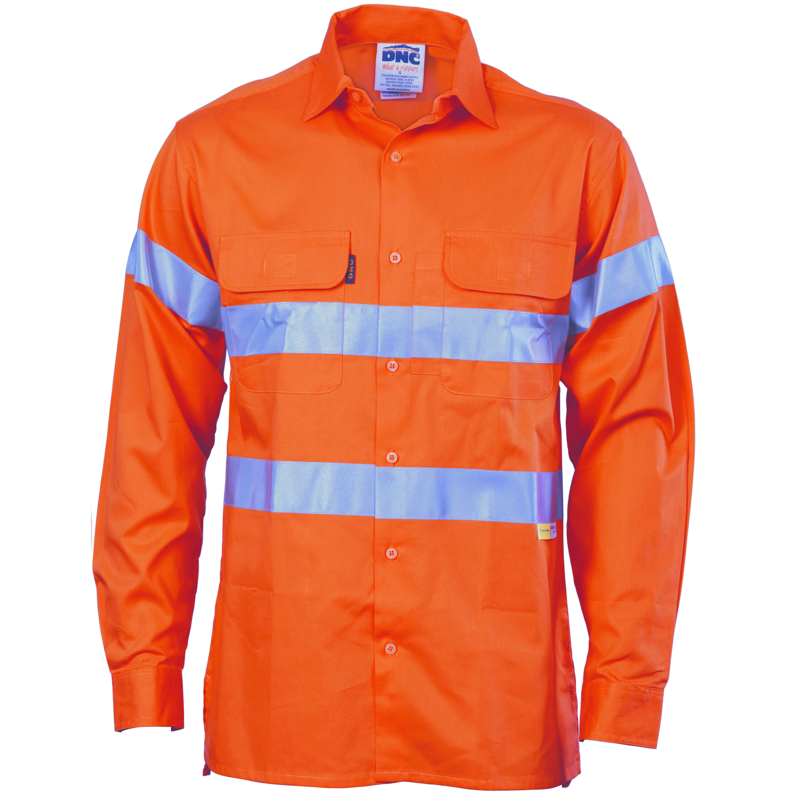 HiVis Cool-Breeze Cotton Shirt with 3M 8906
R/Tape - Long sleeve Orange HiVis Cool-Breeze Cotton Shirt with 3M 8906
R/Tape - Long sleeve Orange