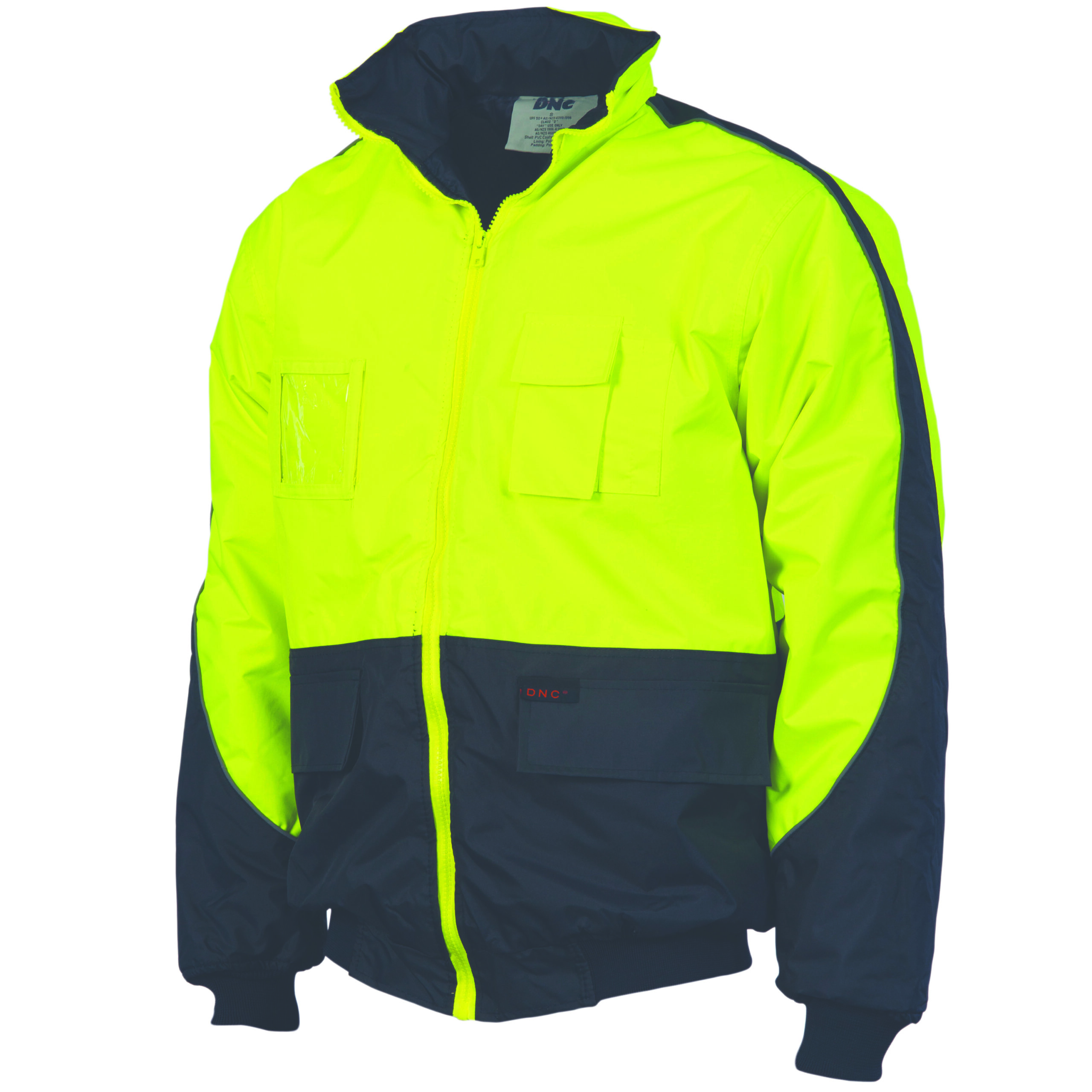 HiVis Contrast BOMBER JACKET Yellow/Navy HiVis Contrast BOMBER JACKET Yellow/Navy