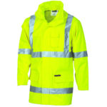 HiVis Cross Back D/N “2 in 1” Rain Jacket Yellow
