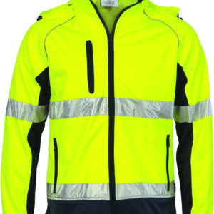 HiVis Cross Back D/N β6 in 1β jacket (Outer Jacket and Inner Vest can be sold separately) Yellow/Navy