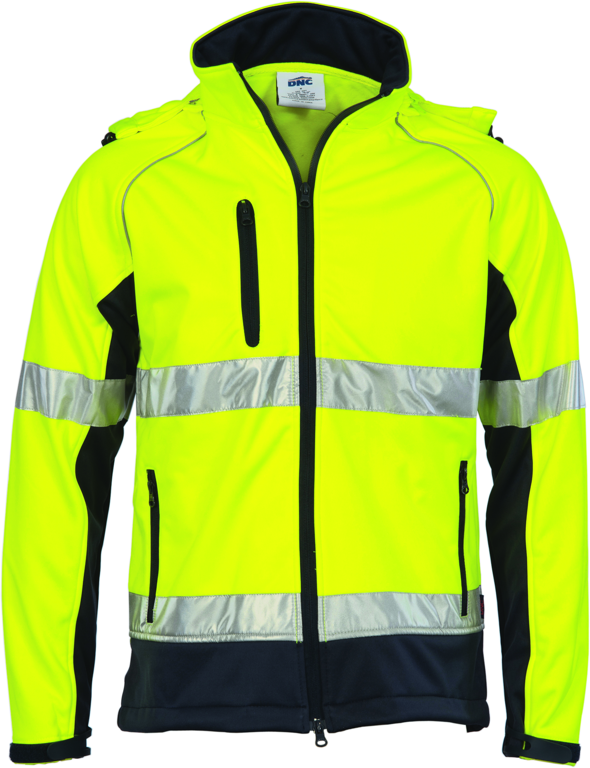 HiVis Cross Back D/N “6 in 1” jacket (Outer Jacket and Inner Vest can be sold separately) Yellow/Navy