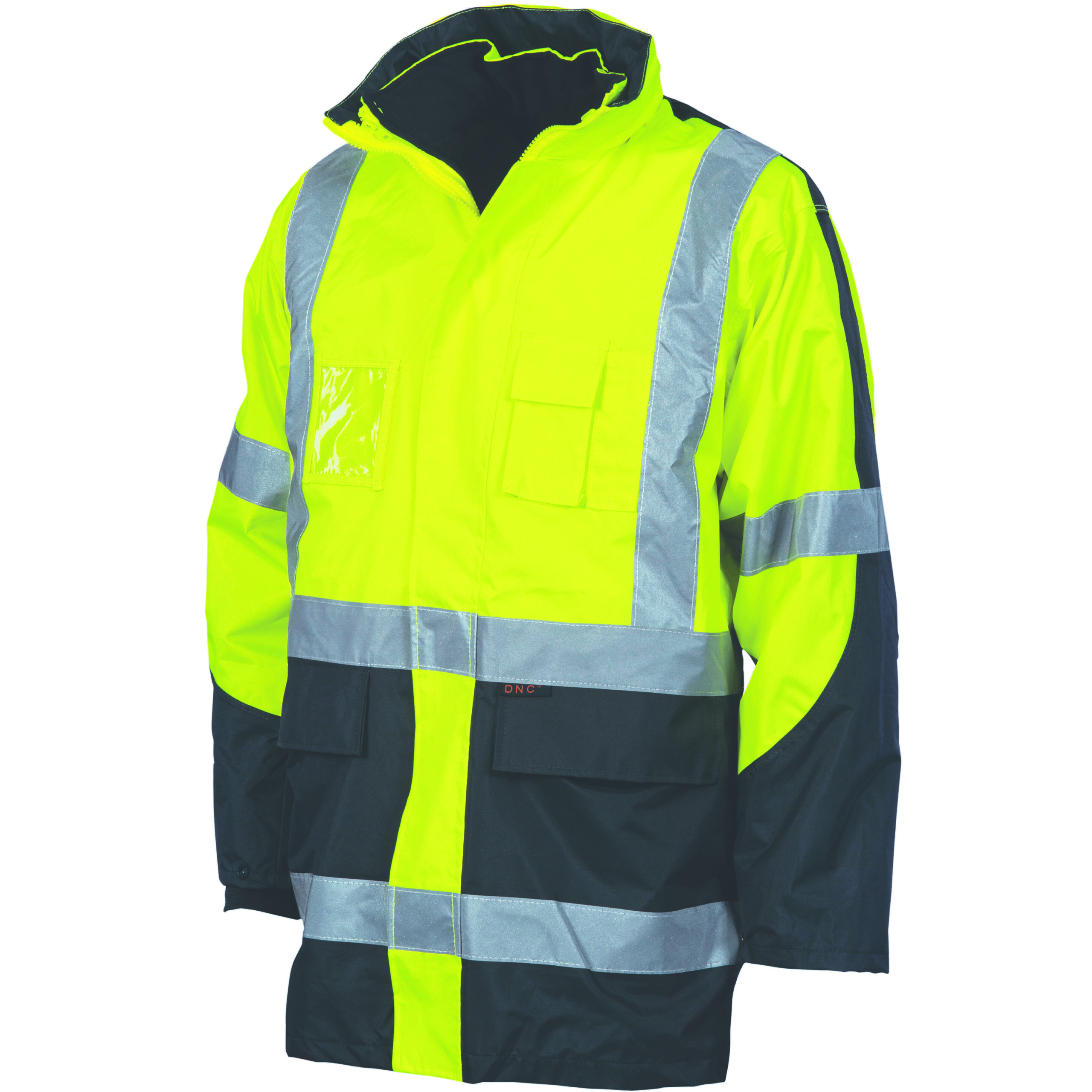 HiVis Cross Back 2 Tone D/N “6 in 1” Contrast Jacket
(Outer Jacket and Inner Vest can be sold separ Yellow/Navy HiVis Cross Back 2 Tone D/N “6 in 1” Contrast Jacket
(Outer Jacket and Inner Vest can be sold separ Yellow/Navy