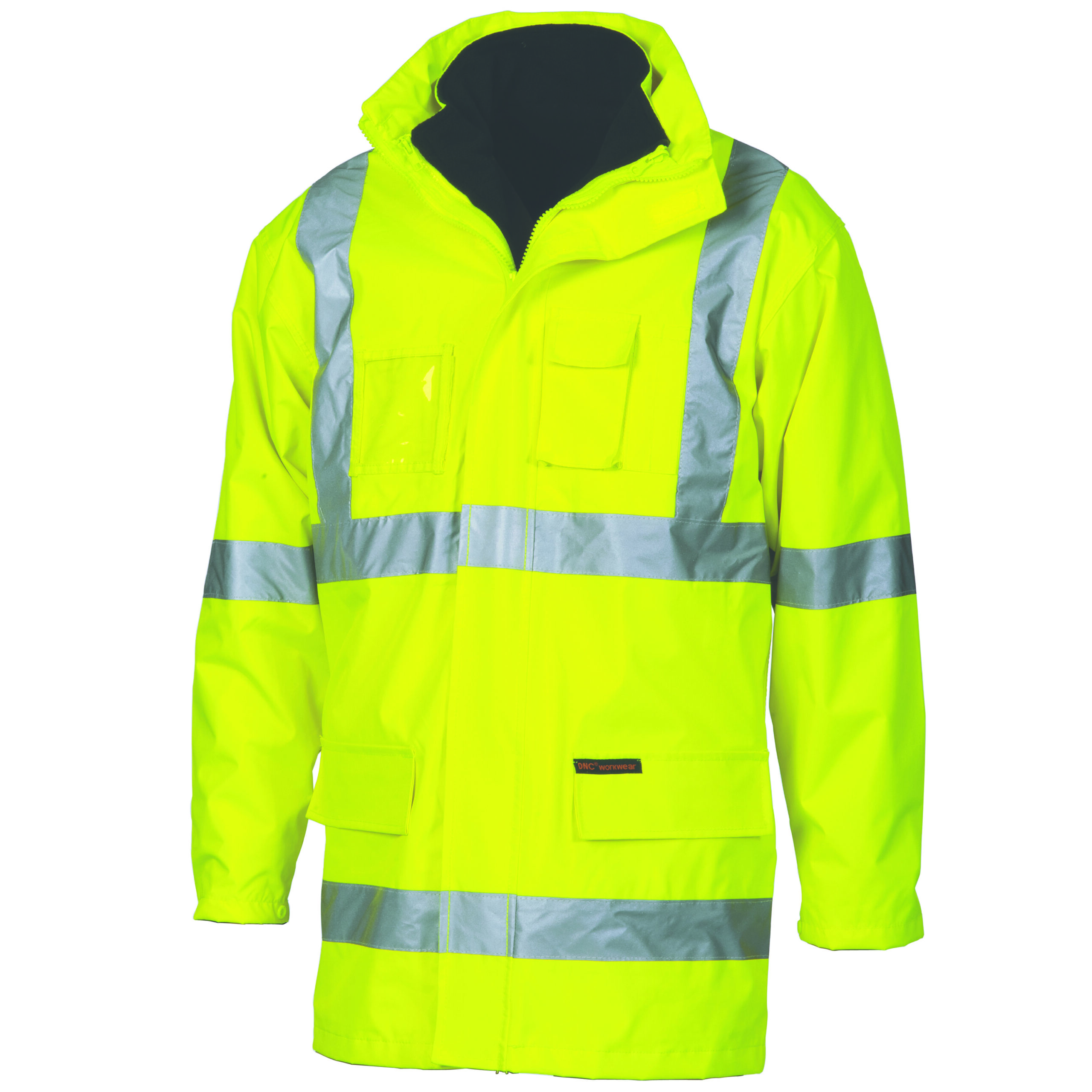 HiVis Cross Back D/N “6 in 1” jacket
(Outer Jacket and Inner Vest can be sold separately) Yellow