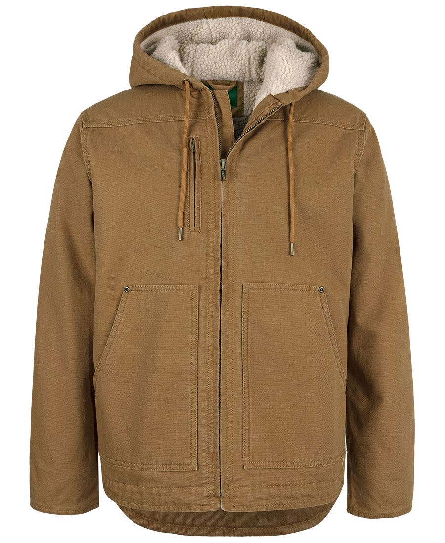 C of C Hooded Barn Jacket Camel