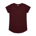 Wo's Mali Tee BURGUNDY