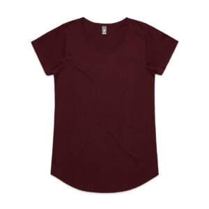 Wo's Mali Tee BURGUNDY