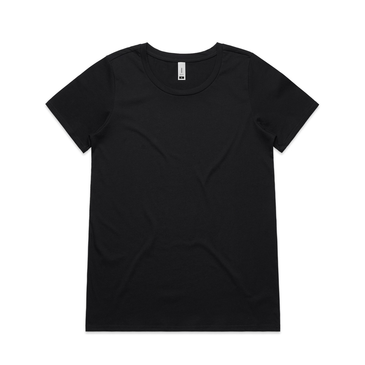 Wo's Shallow Scoop Tee BLACK Wo's Shallow Scoop Tee BLACK