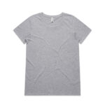 Wo's Shallow Scoop Tee GREY MARLE