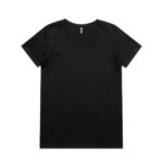 Wo's Maple Scoop Tee BLACK