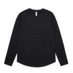 Wo's Maple Curve L/S Tee BLACK