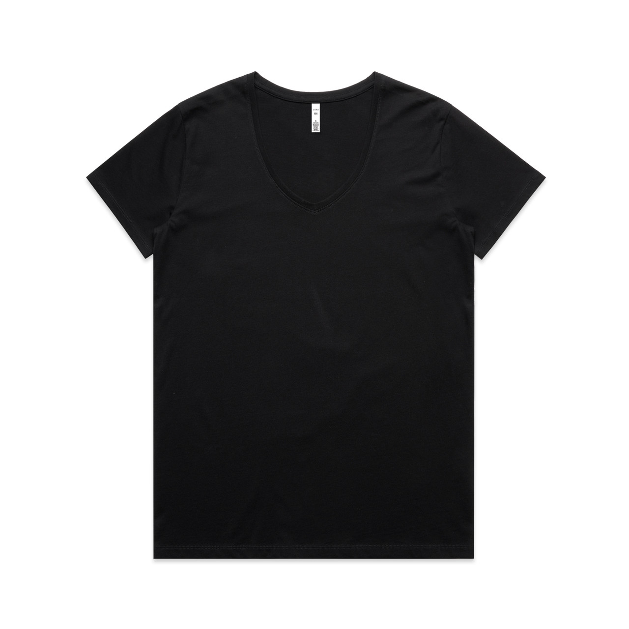 Wo's Maple V Neck Tee BLACK Wo's Maple V Neck Tee BLACK