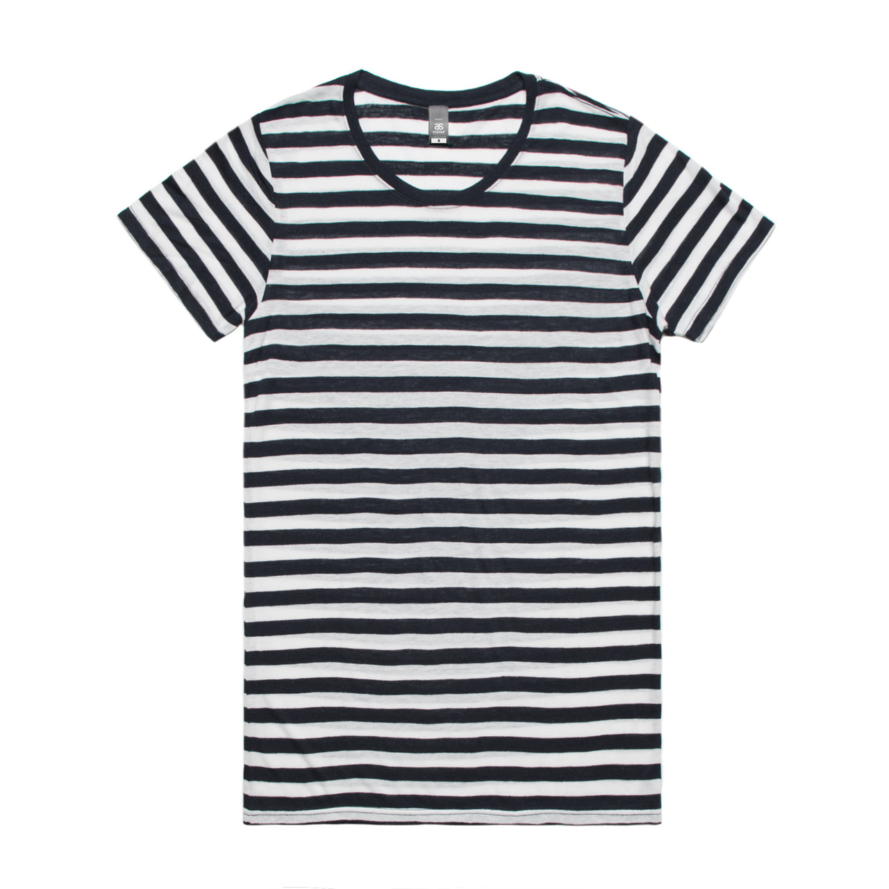 Wo's Basic Stripe Tee NAVY/WHITE Wo's Basic Stripe Tee NAVY/WHITE