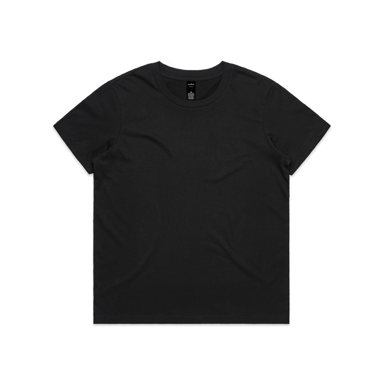 Wo's Maple Minus Tee [-8cm] BLACK