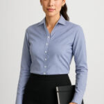 Womens Hudson Long Sleeve Shirt Patriot Blue
