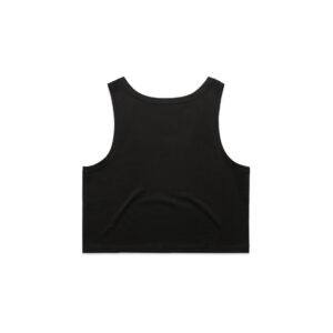 Wo's Crop Singlet BLACK