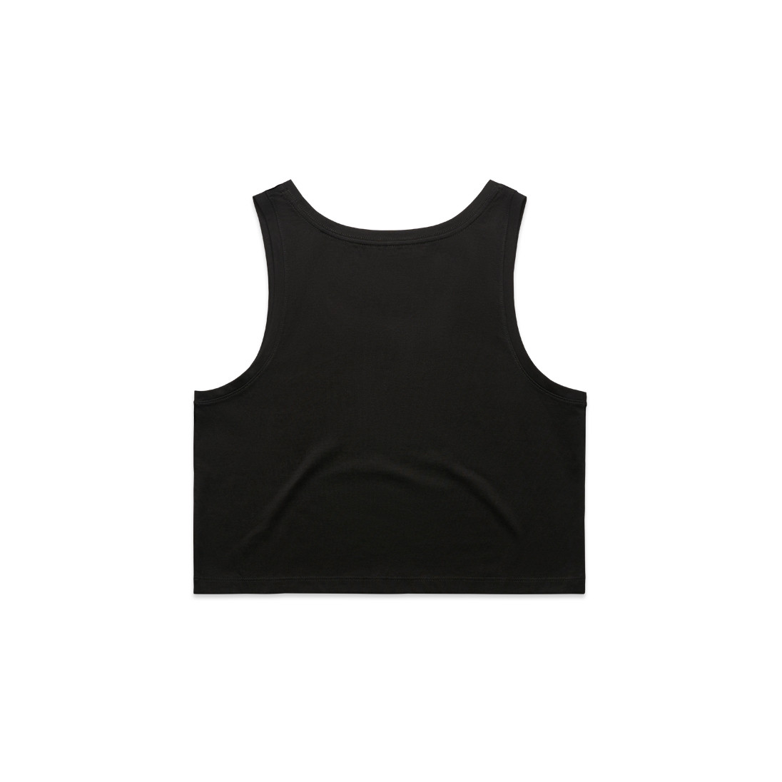 Wo's Crop Singlet BLACK Wo's Crop Singlet BLACK