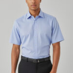 Mens Hudson Short Sleeve Shirt Patriot Blue